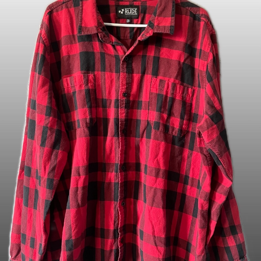 Xxx Rude plaid button down - Picture 2 of 10